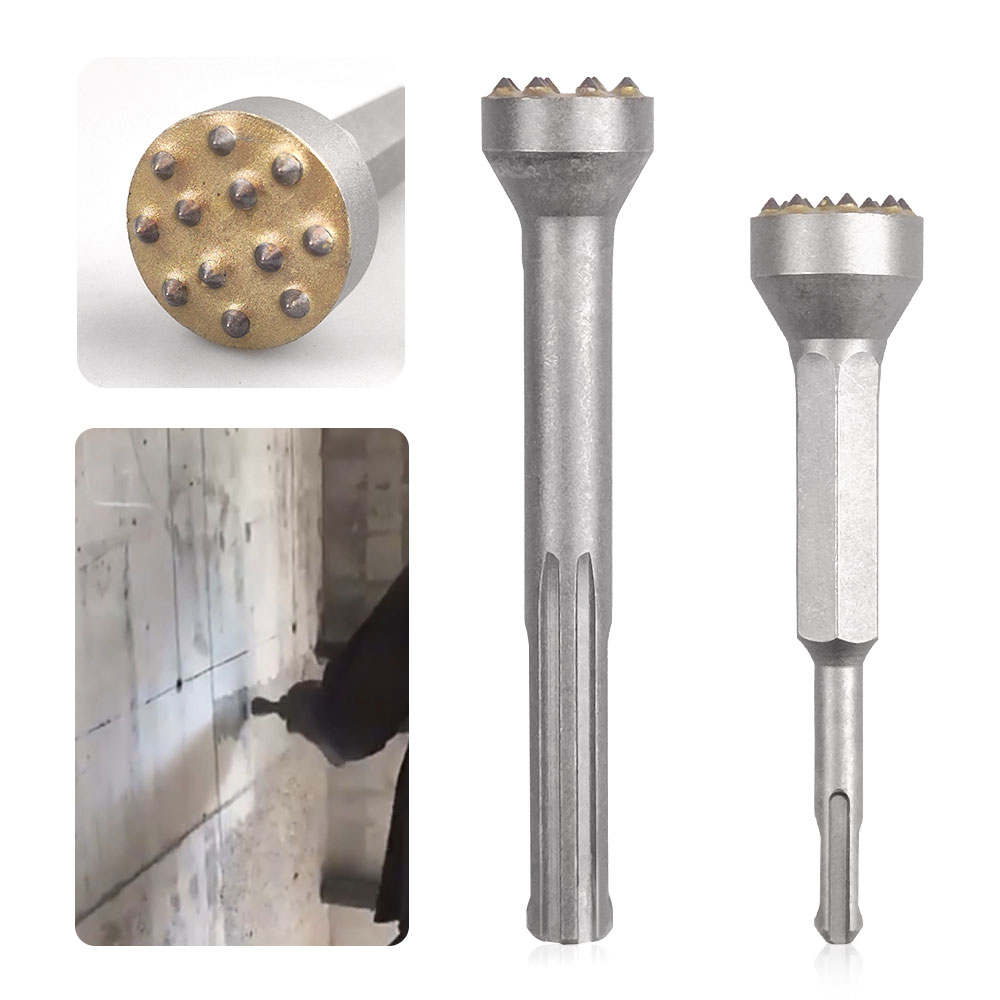 Concrete Breaker Demolition - 12 Tips Alloy Chisel Bit Round