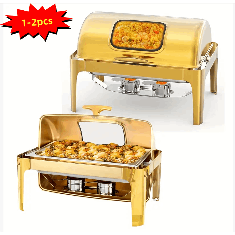 Heavy Equipment In Kitchen - MEFFIR 9QT Commercial Gold Rolled Top