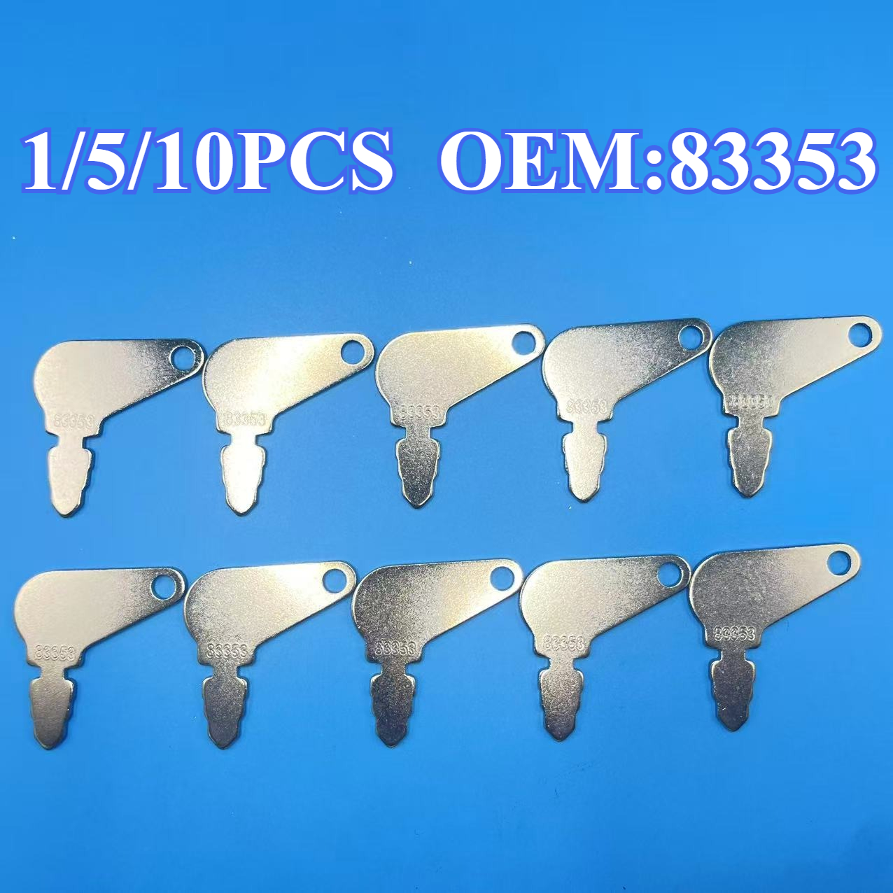 Heavy Equipment Key Set - 1/5/10PCS Key for Kubota Construction Ignition/Heavy