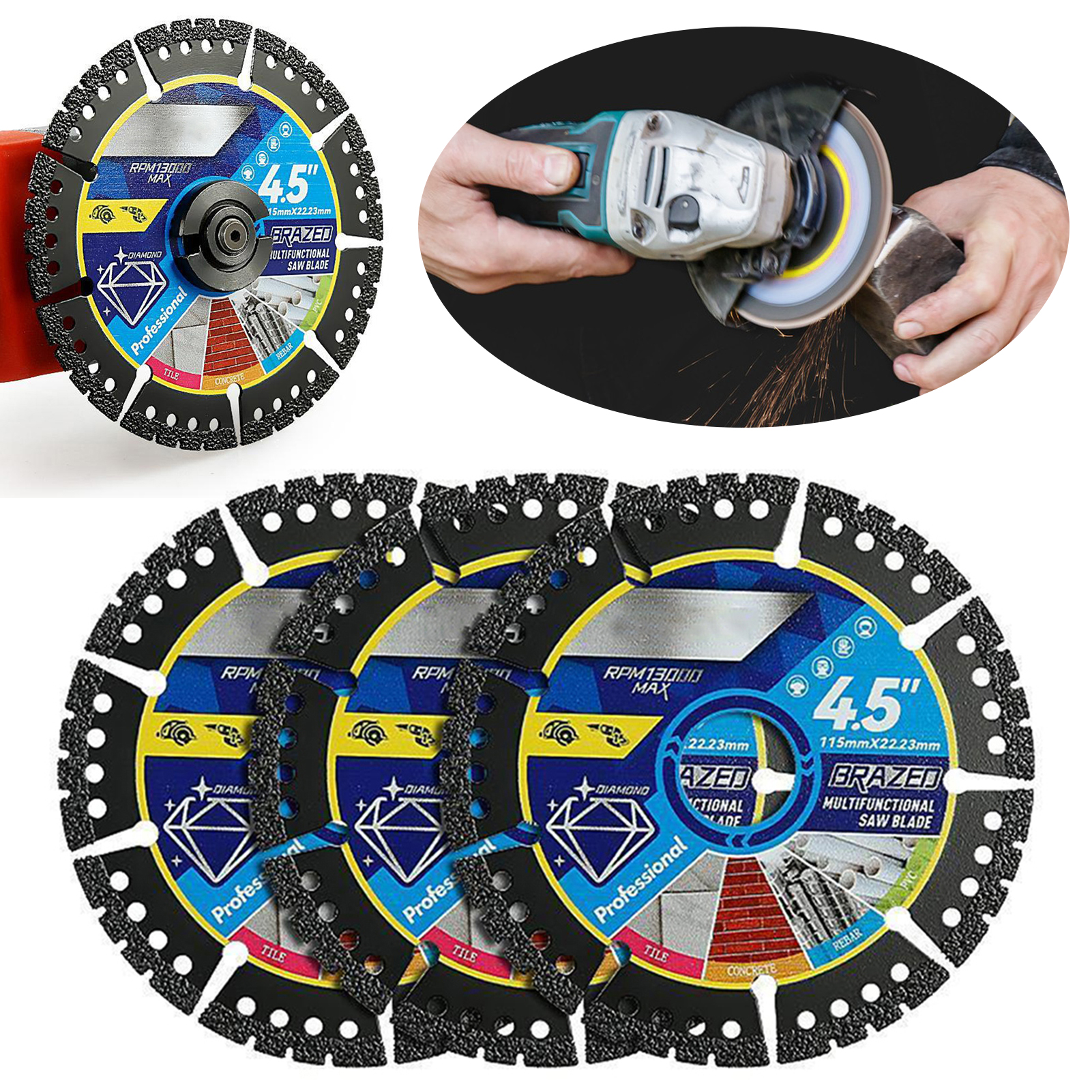 3PCS Heavy Duty Metal Cutting  - Heavy Equipment Grinder 리뷰 및 가격