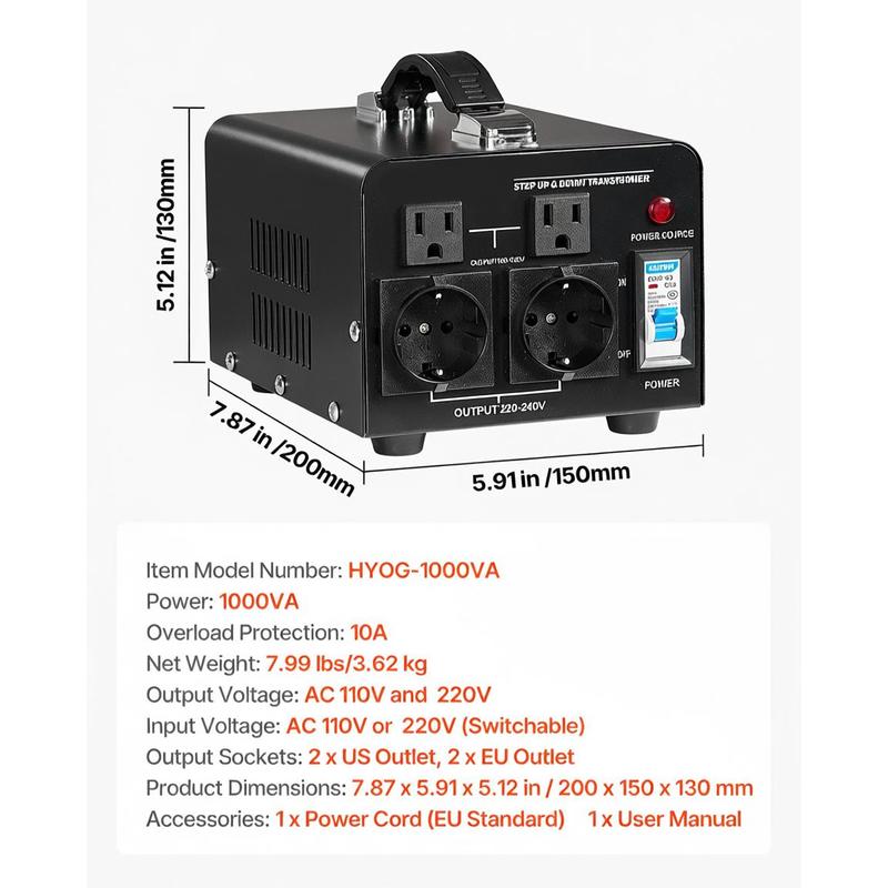 Power Voltage Changer 1000VA F - Heavy Equipment In Kitchen 리뷰 및 가격