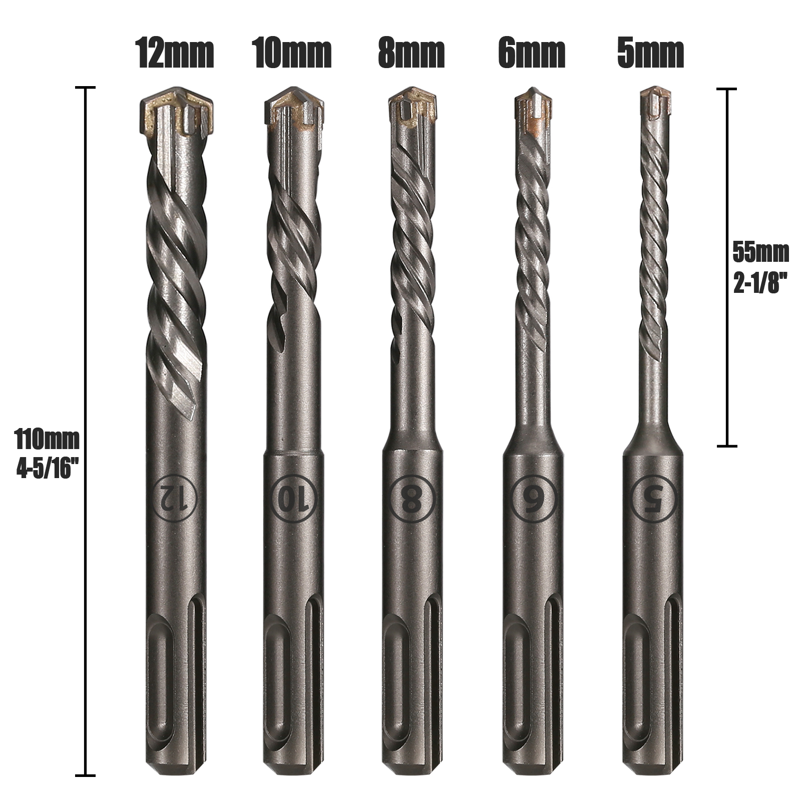 5Pcs/Set SDS PLUS Shank 5/6/8/ - Concrete Breaker Demolition 리뷰 및 가격