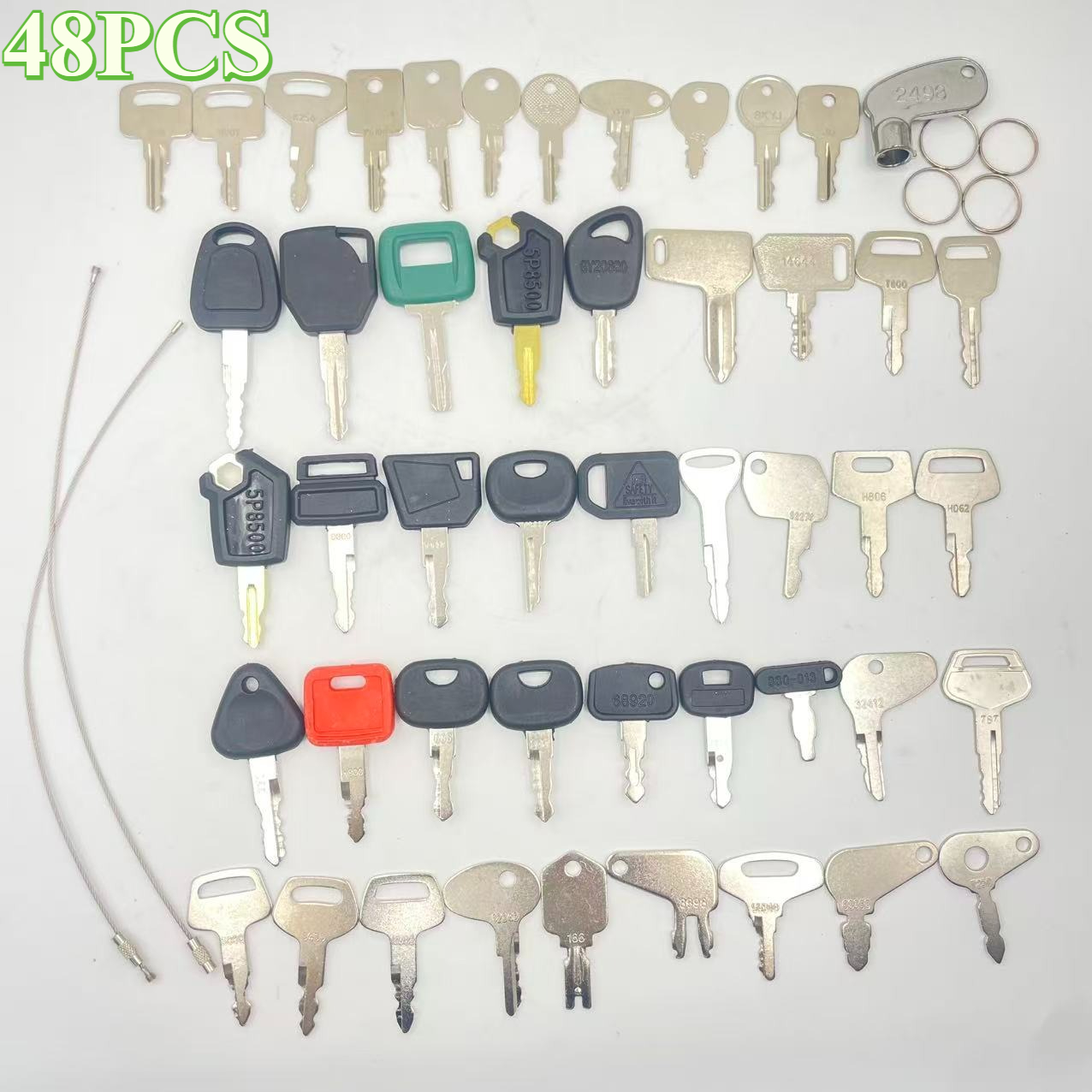 48PCS Heavy Equipment Keys Set - Heavy Equipment Key Set 리뷰 및 가격