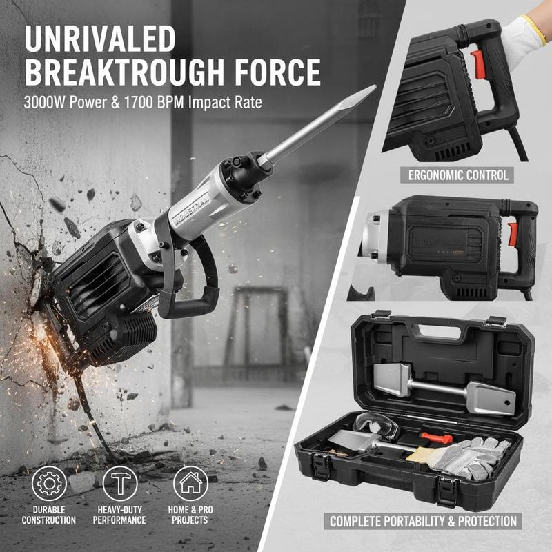 Concrete Breaker 3000W For Fou - Concrete Breaker Demolition 리뷰 및 가격