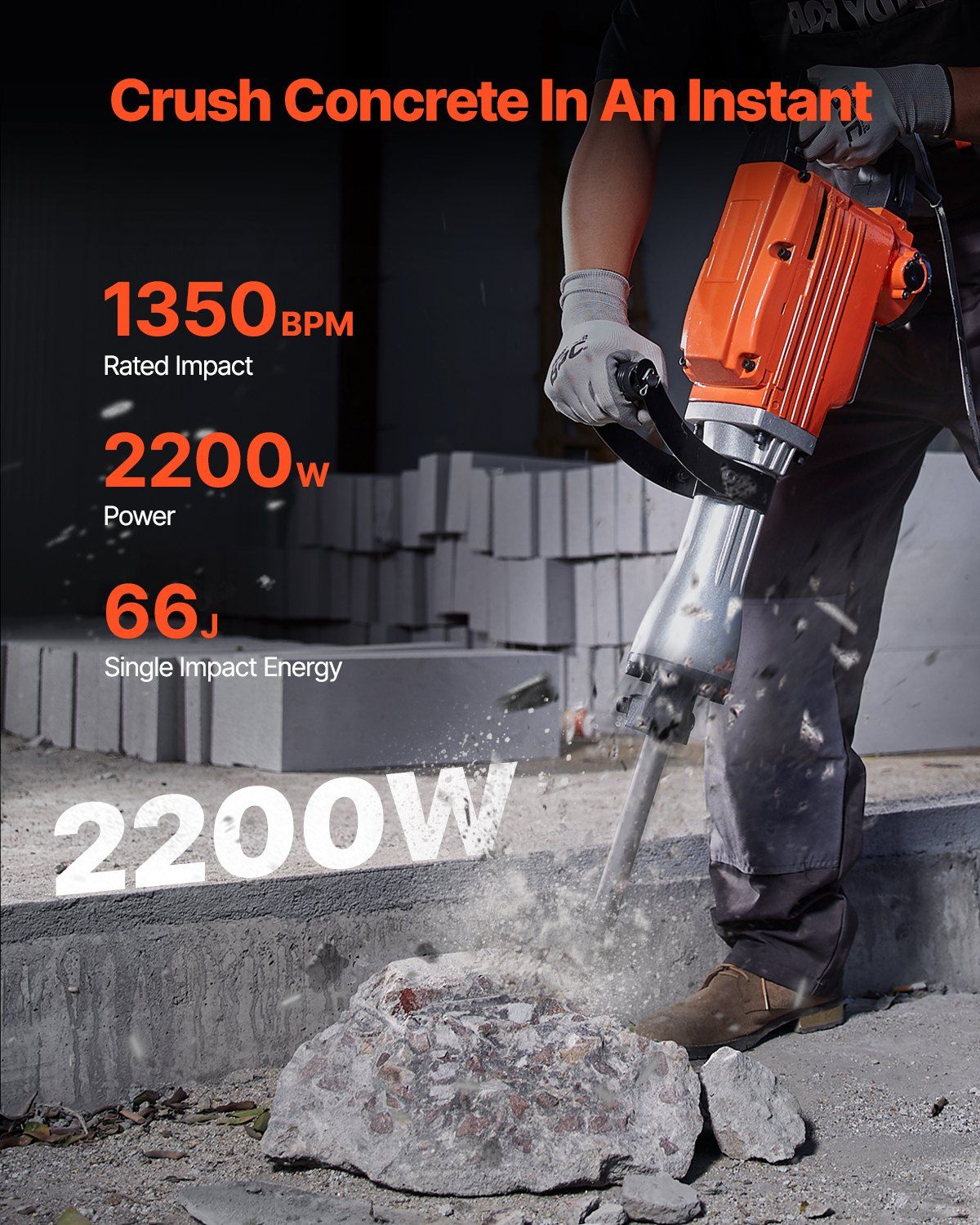 2200W Heavy Duty Demolition Ja - Concrete Breaker Demolition 리뷰 및 가격