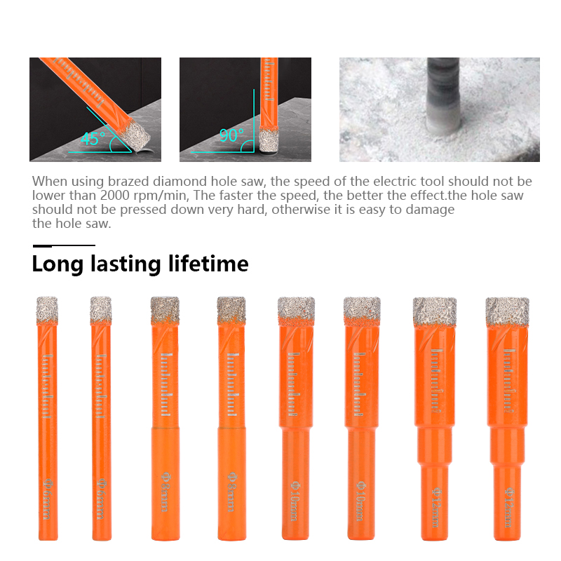 Diamond Brazed Drill Bit 5/6/8 - Concrete Breaker Demolition 리뷰 및 가격